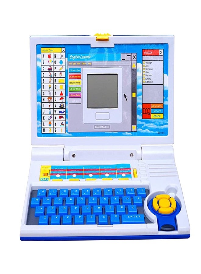 OANGO Laptop for Kids Activities & Games Fun Laptop Computer Toy for Kids ABC Learning Computer for 3+ Year Old Boys Girls, Learning Toy for Kids (Multicolor) - Image 1