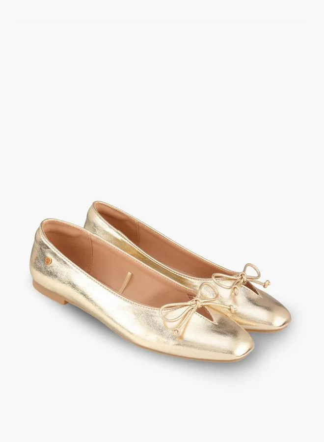 Women Bow Detail Ballerina Shoes