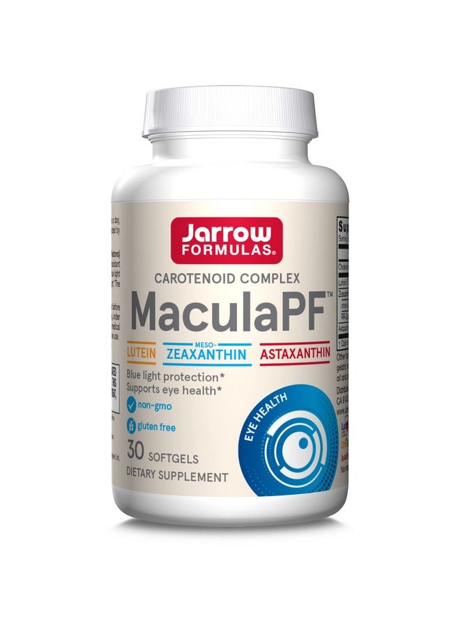 jarrow formulas Maculapf 30 Softgels Blue Light Protection Supplement Supports Eye Health & The Eyes’ Maculae Includes Three Key Antioxidant Carotenoids 30 Servings  - Image 1