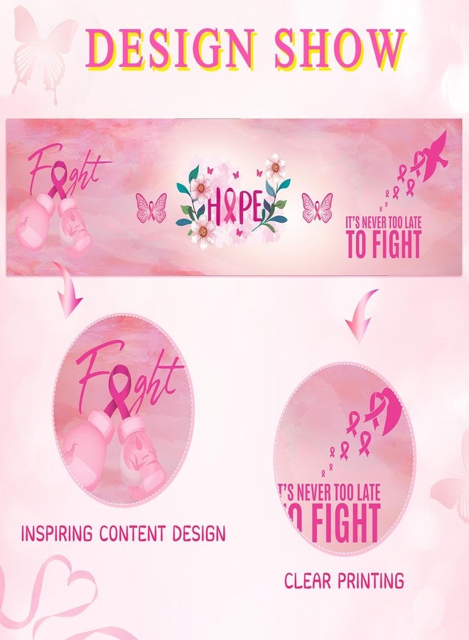 Fumete 48 Pcs Breast Cancer Awareness Water Bottle Labels Pink Ribbon Breast Cancer Accessories Stickers Decorations for Bottles Hope Fight Breast Cancer Awareness Month Party Charity Events Favors - Image 3