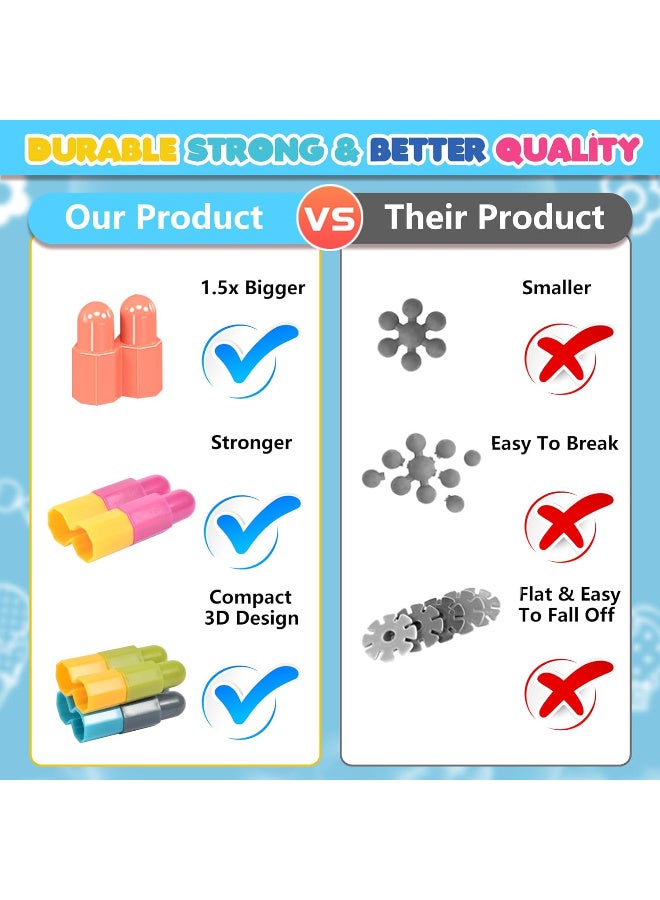 TFiOXL 960 pcs Building Blocks Set Educational Building Toy, Construction Block Toys Set Learning Playset Kit for Boys Girls, Child Brain Development Preschool Kindergarten Toy Age 3+(with storage box) - Image 3