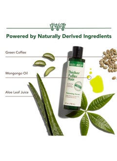 Thicker Fuller Hair Thicker Fuller Hair 2-in-1 Thickening Shampoo and Conditioner - Thickening Serum - Hydrating Shampoo with Aloe Leaf Juice - Thinning Hair Treatment Serum - Fights Breakage - 2 pc  - Image 3