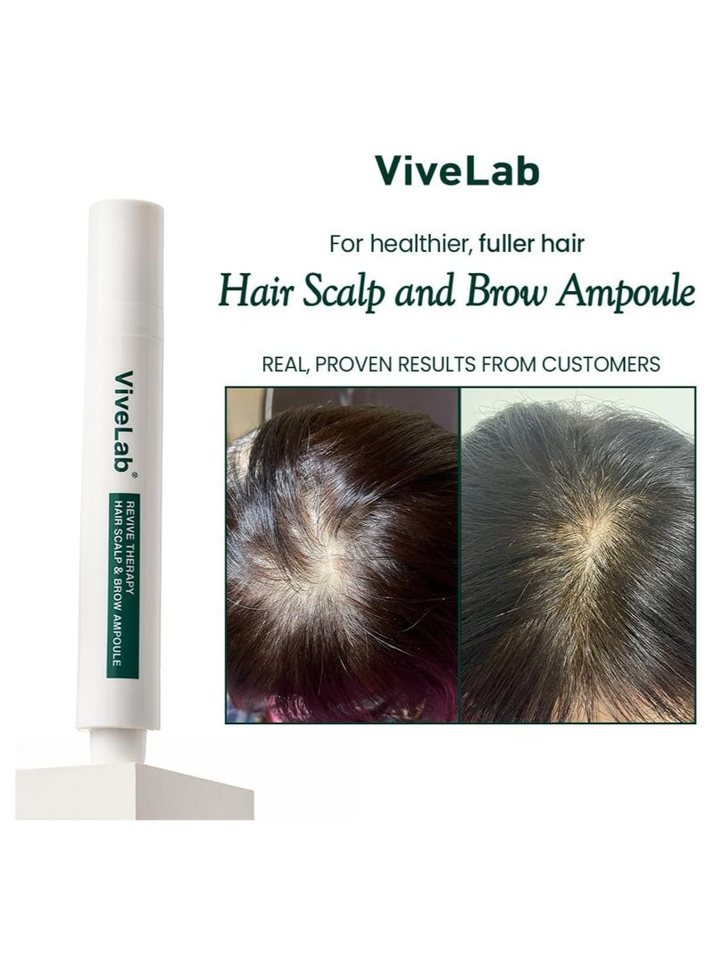 ViveLab Scalp&Hair Serum for Thinning Hair,15ml–Clinically Tested,Nourishing Formula with Biotin,peptide. Promotes Healthy Scalp&Fuller-Looking Hair  - Image 2