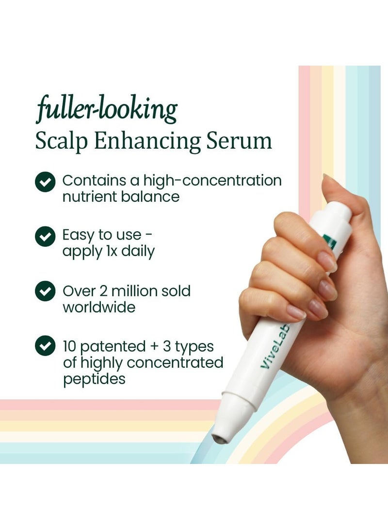 ViveLab Scalp&Hair Serum for Thinning Hair,15ml–Clinically Tested,Nourishing Formula with Biotin,peptide. Promotes Healthy Scalp&Fuller-Looking Hair  - Image 3