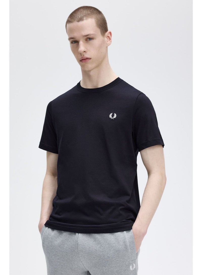 FRED PERRY Round-neck Embroidered Logo Casual Short Sleeve Shirt - Image 1