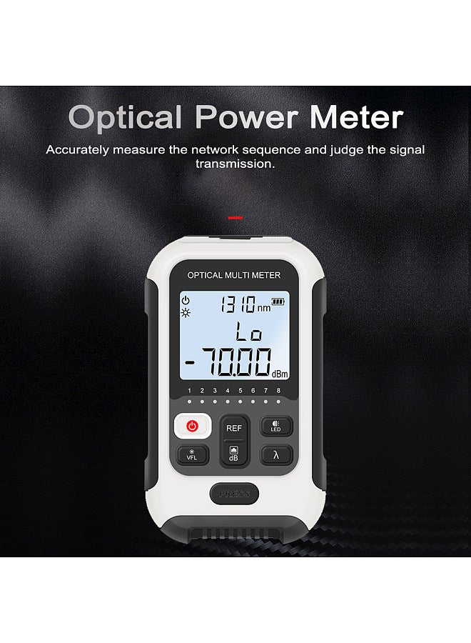 Portable Lightweight 3 in 1 Optical Power Meter High Accurancy Network Tester Digital Display Optical Fiber Tester with LED Light - Image 3