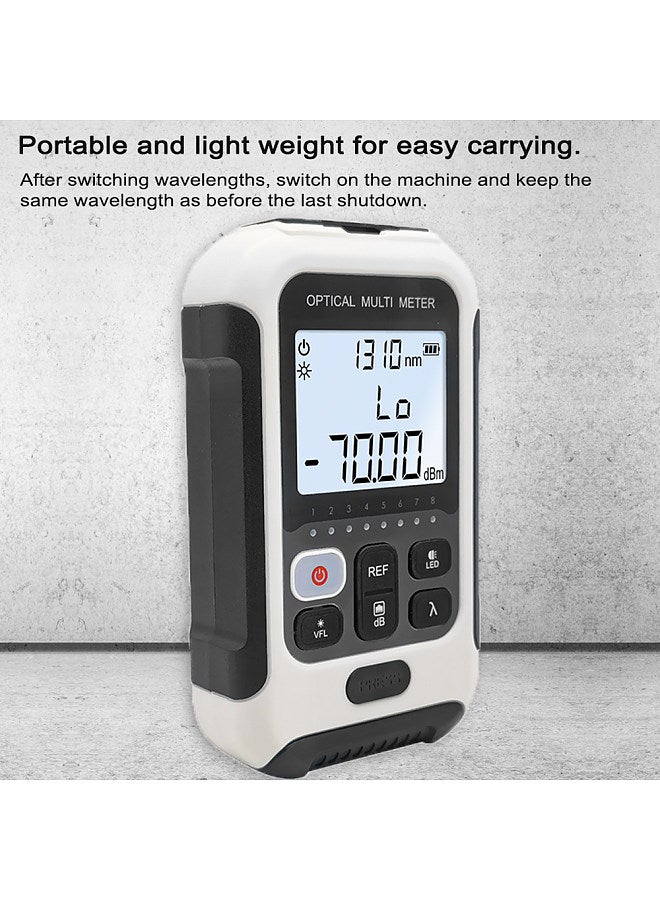 Portable Lightweight 3 in 1 Optical Power Meter High Accurancy Network Tester Digital Display Optical Fiber Tester with LED Light - Image 4