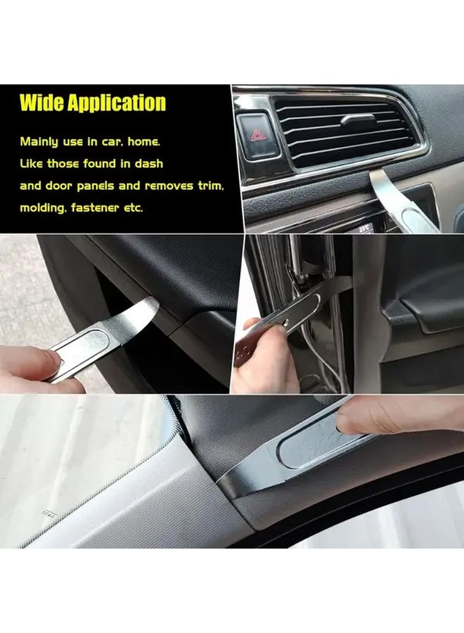 Heavy Duty Metal Wedge Pry Bar 1pc Multi Toothed Trim Removal Tool For Car RV - Image 5