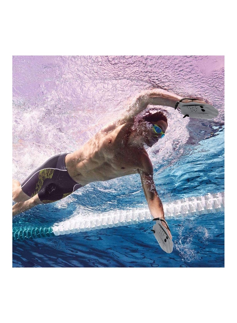 SOLARAE Swim Paddles Hand Training with Adjustable Straps Swimming for Women Men and Children Professional Accessories 1 Pair - Image 5