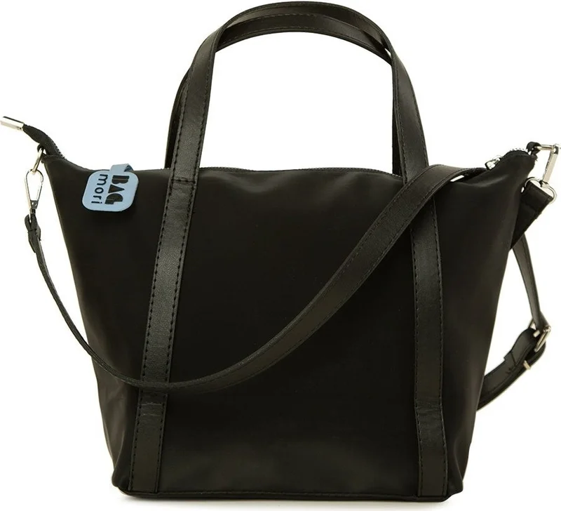 باجموري Black Colored Tasseled Long Strap Mini Satin Bag