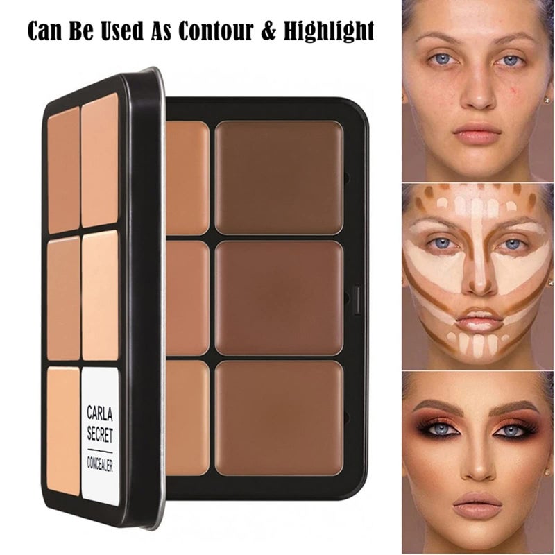 SURORAIN Professional Color Correcting Concealer Cream,12 Color Concealer Foundation Palette,Long-Wearing Full Coverage Makeup and Corrector for Under Eye Dark Circles,Acne & Blemishes,Reduces Redness - Image 5