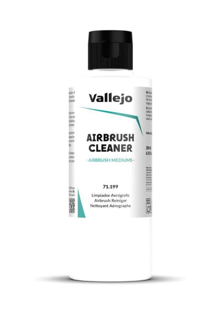 Vallejo 71199 Airbrush Cleaner - 200ml for Effective Airbrush Maintenance - Image 1