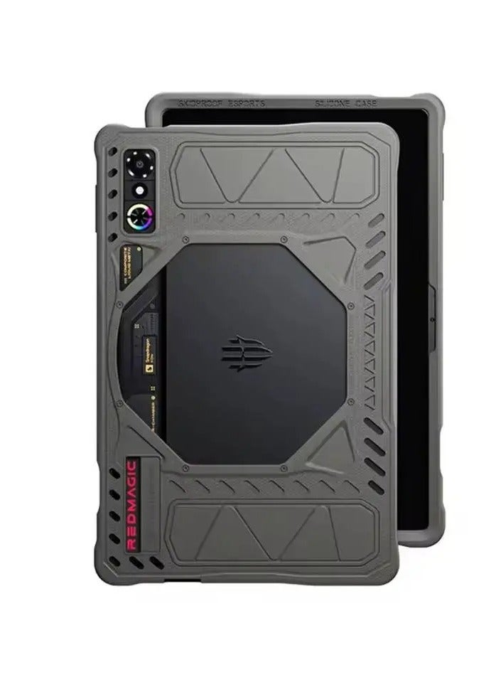 PLEXTONE Redmagic Astra 3 Pro Gaming Tablet Case, Professional Silicone Protective Cover with Cooling Radiator Opening, 360° Shockproof Protection, Anti-Slip Surface, Durable Design for Gaming & Heavy Use - Image 1
