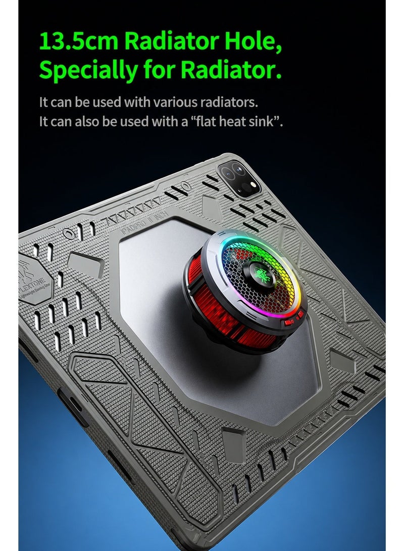 PLEXTONE Redmagic Astra 3 Pro Gaming Tablet Case, Professional Silicone Protective Cover with Cooling Radiator Opening, 360° Shockproof Protection, Anti-Slip Surface, Durable Design for Gaming & Heavy Use - Image 3