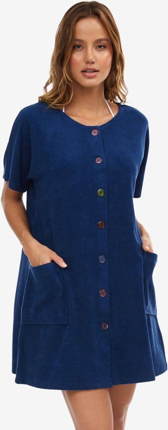 Ayyıldız Button-Down Terry Dress  - Image 1