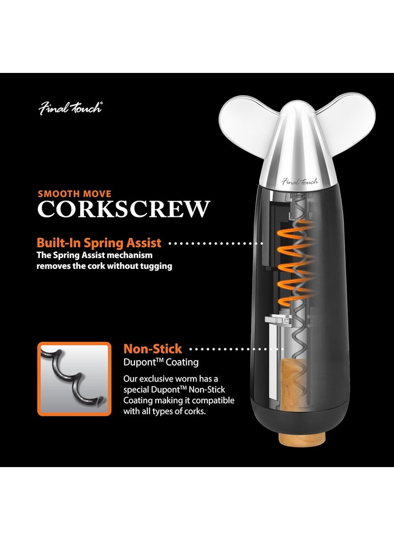 Final Touch Final Touch Easy Turn Corkscrew with Spring Assist  - Image 5