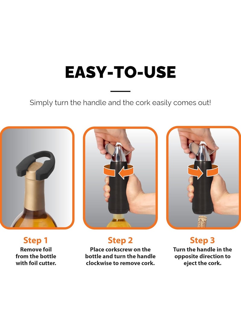 Final Touch Final Touch Easy Turn Corkscrew with Spring Assist  - Image 4