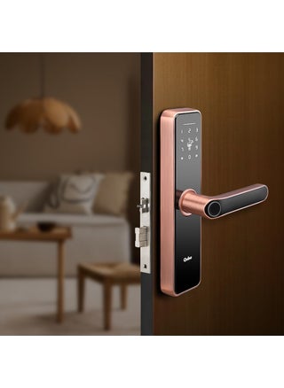 QUBO Smart Door Lock Essential from Hero Group 6Way Unlocking Fingerprint OTP Remote Unlocking PIN RFID Access Card Mobile App Mechanical Key 1 Year OnSite Brand Warranty Copper - pzsku/ZFA7E7ED6903FF84DB1E7Z/45/1746617839/2c449a4f-3827-4d45-91e5-7c54c3afdf5a