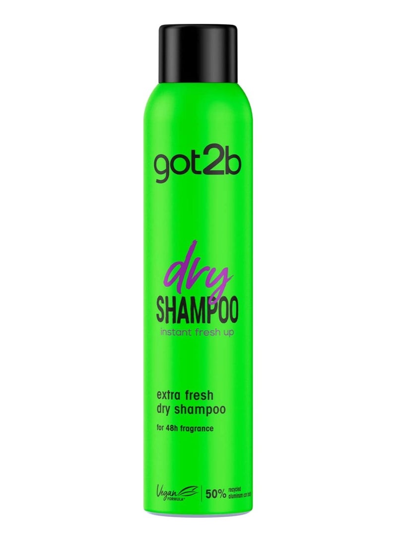 Got2b dry SHAMPOO instant-fresh up extra fresh dry shampoo for 48h fragrance 200 ml - Image 1