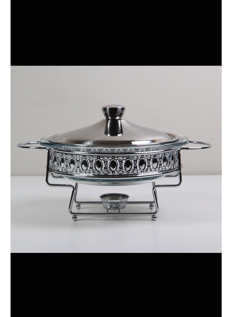 Food warmer with lid and handles - Image 1