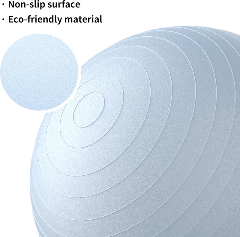 PROIRON Exercise Ball Anti-Burst Yoga Ball Chair with Quick Pump Slip Resistant Gym Ball - Image 2