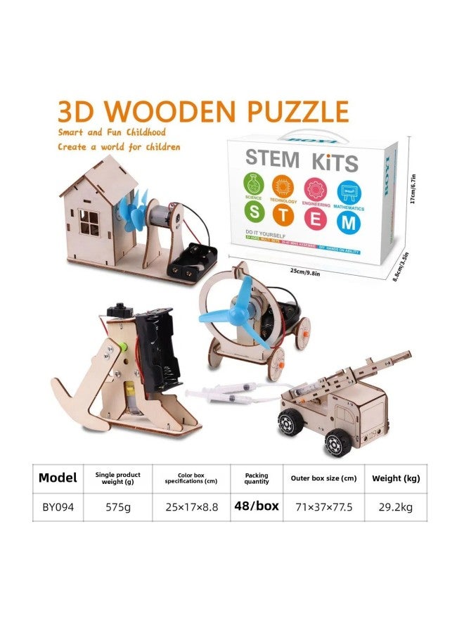 Science Physics Experiment Toy Teaching Gift Science Education Children Handmade Diy Assembled Material Bag Small Production Wholesale-Specifications:Energy Conversion 4-piece Set-subject English 57  - Image 1