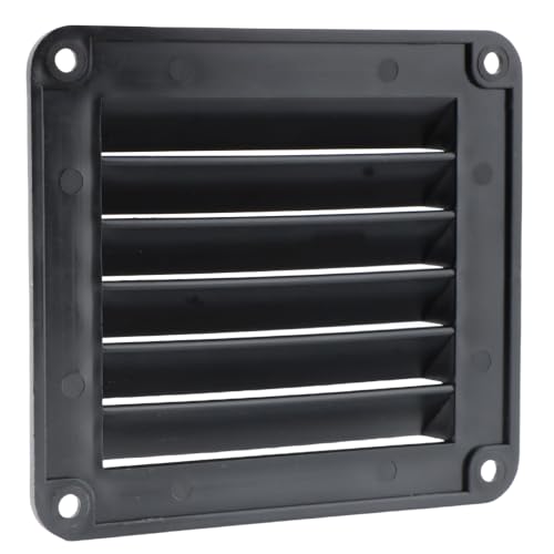 VTurboWay 2 Pcs 5-1/2" Louvered Flush Plastic Thru Vent for Caravan, Marine Boat Vent for Marine, Black, Free Installation Screws - Image 5