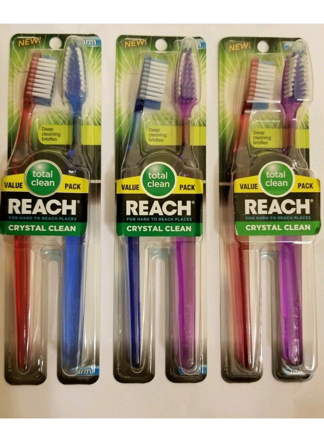 فرشاة أسنان ريتش كريستال كلين فيرم توين (6 قطع)