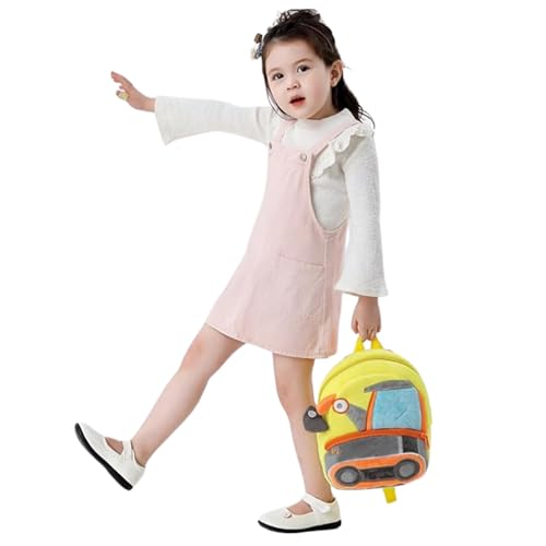 ZEXSAZONE Kids Backpack | 14L Plush School Bag for Boys & Girls | Cute & Lightweight Bag for 3-8 Years | Ideal for Nursery, Preschool & 1st Grade (Yellow) - Image 5