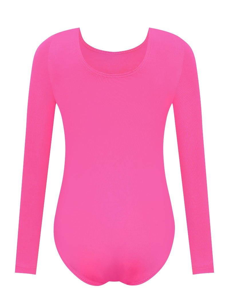 Nymphperi Girls Gymnastics Leotards Size 4t 5t Long Sleeve Diamond Rose Kids Athletic Dancewear - Image 2