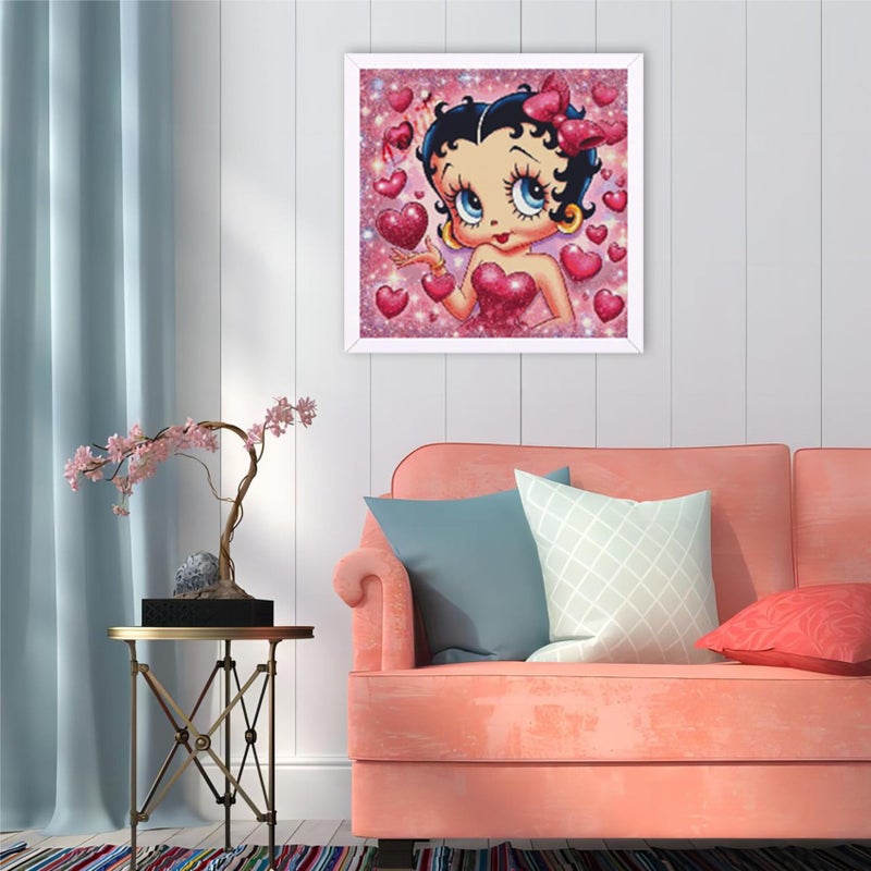 JAKI Diamond Art Kits for Adults,Cartoon Diamond Art Paintings for Beginners,5D Full Drill Gem Art Kits for Adults for Gift Home Wall Decor(12x12inch) - Image 3