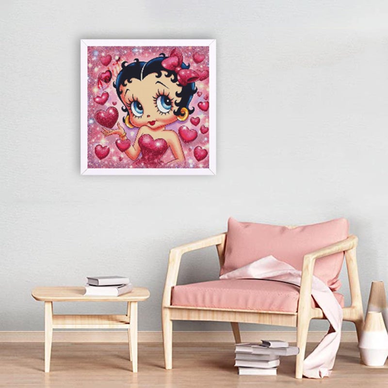 JAKI Diamond Art Kits for Adults,Cartoon Diamond Art Paintings for Beginners,5D Full Drill Gem Art Kits for Adults for Gift Home Wall Decor(12x12inch) - Image 4