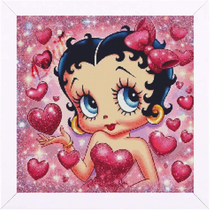 JAKI Diamond Art Kits for Adults,Cartoon Diamond Art Paintings for Beginners,5D Full Drill Gem Art Kits for Adults for Gift Home Wall Decor(12x12inch) - Image 1