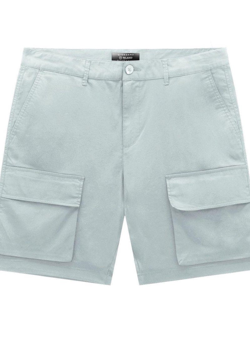 GIORDANO Men's Cool Touch Stretch Twill Shorts - Image 1