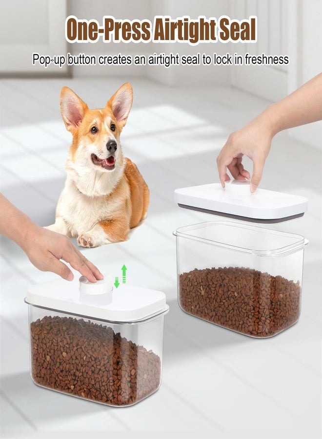 TBMax Dog Cat Food Storage Container 6-8 Lbs with Easy-Carrying Handles, Stackable Pet Food Dog Treat Container with Pop Up Lids, Airtight Food Storage Bin for Kitchen Organization - Image 5