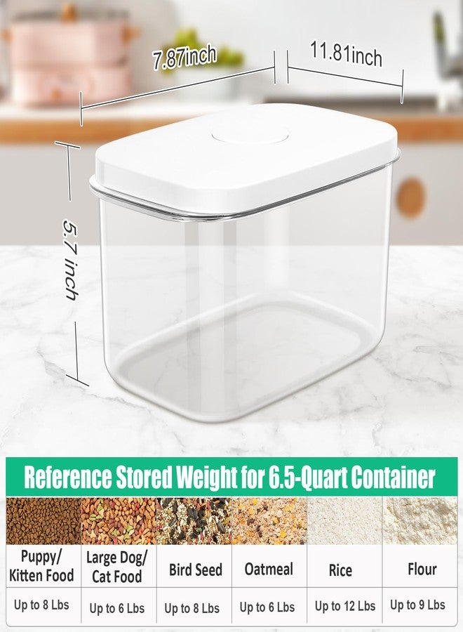 TBMax Dog Cat Food Storage Container 6-8 Lbs with Easy-Carrying Handles, Stackable Pet Food Dog Treat Container with Pop Up Lids, Airtight Food Storage Bin for Kitchen Organization - Image 3