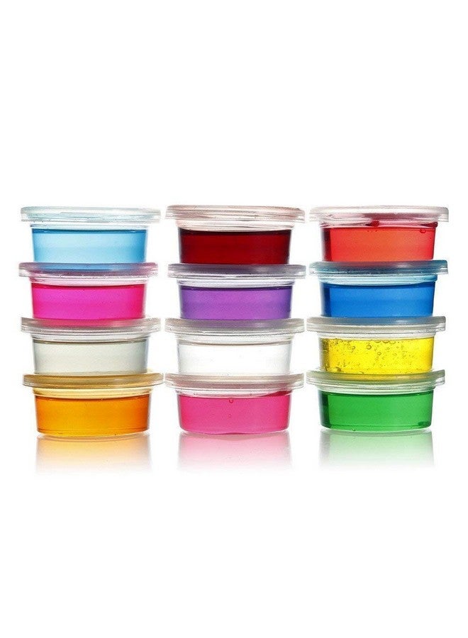 Parteet Crystal Clay Soft Slime Transparent Magic Mud Pack Of 6 Assorted Colours - Image 4