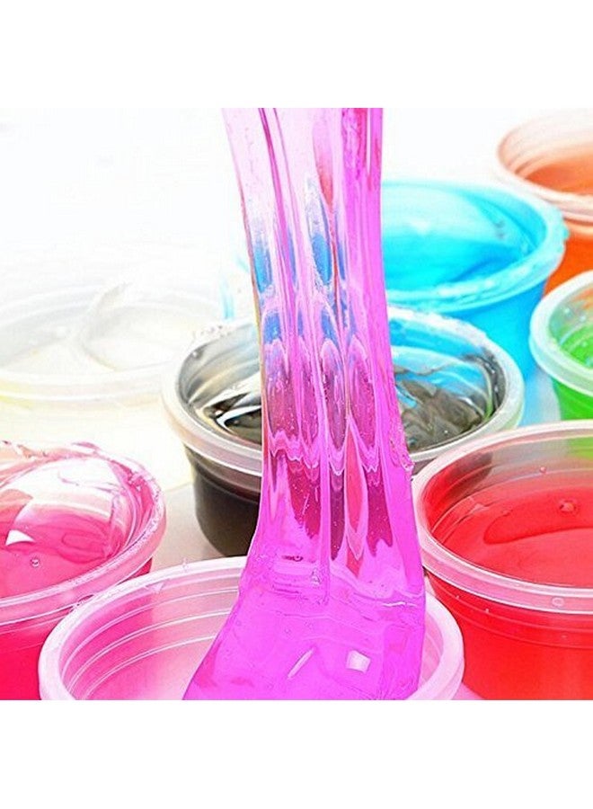 Parteet Crystal Clay Soft Slime Transparent Magic Mud Pack Of 6 Assorted Colours - Image 3