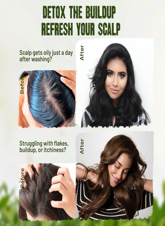 Herbishh Tea Tree & Mint Shampoo Bar - Tea Tree Oil Soap Bar for Oily Hair & Scalp Cleanse - Solid Travel Size Shampoo for Men & Women - Minty Deep Cleansing, 3.53 oz - Image 5