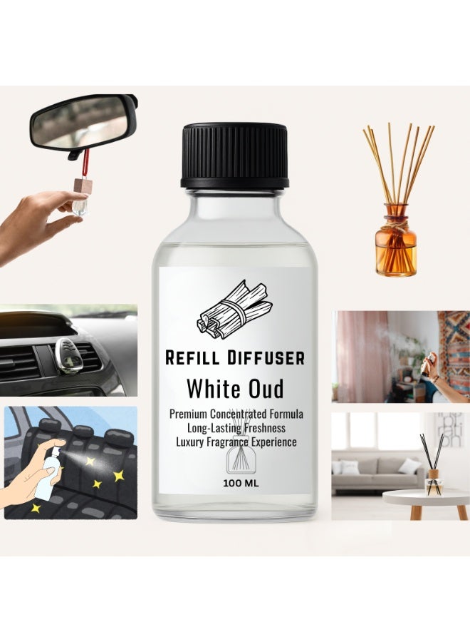 عود أبيض شرقي فاخر - ريفيل معطر للفواحات ومعطر جو للمنزل والسيارة - Image 3