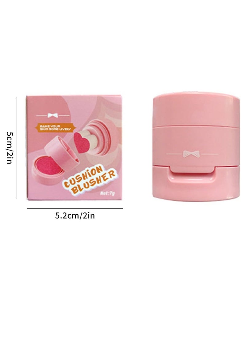 Fit Colors - Cushion Blusher for Face Air Cushion Blush Natural Blusher for Cheeks Shimmer Face Highly Pigmented Blush Makeup Long lasting Loose Powder for Blush Eyeshadow and Lipstick 7g 05 - Image 1
