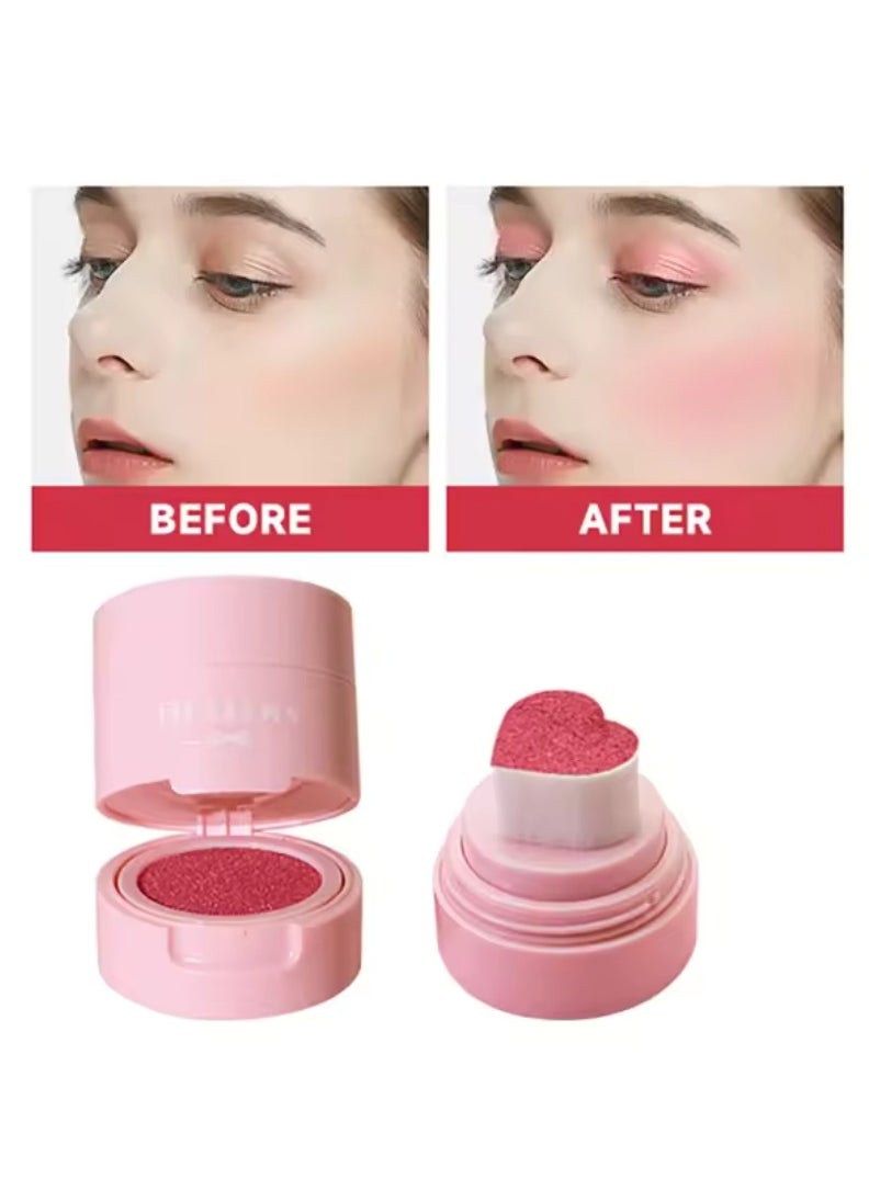 Fit Colors - Cushion Blusher for Face Air Cushion Blush Natural Blusher for Cheeks Shimmer Face Highly Pigmented Blush Makeup Long lasting Loose Powder for Blush Eyeshadow and Lipstick 7g 05 - Image 1