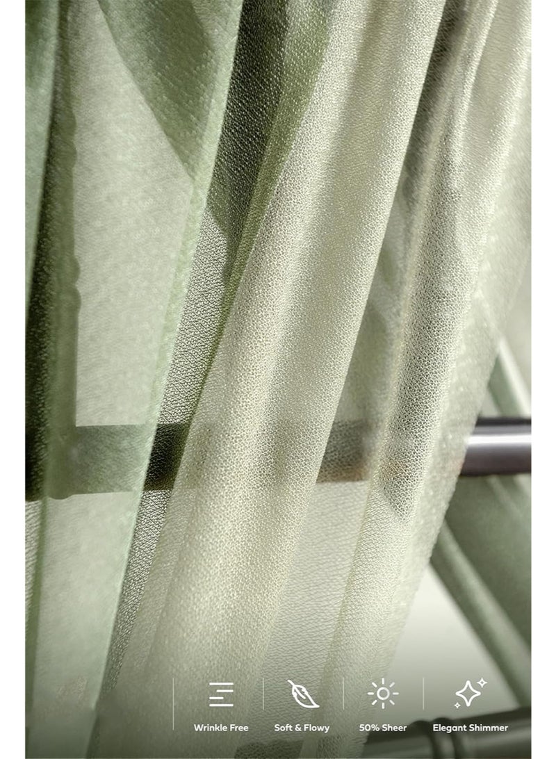 إزدنك أغطية كراسي الزفاف، ديكور الممر، قماش متدلي، ربطات حزام مقاومة للتجاعيد، مناسبة للحفلات وحفلات الاستقبال وترتيبات الزهور والمآدب والديكور الخارجي (قطعتان باللون المريمية وقطعتان باللون الأخضر الكريمي) - Image 2