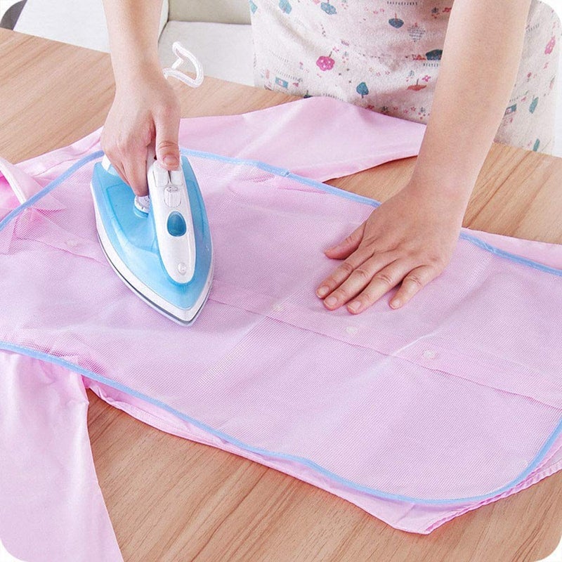 QUILBOOL QUILBOOL Heat Resistant Ironing Cloth Protective Insulation Pad Home Ironing Mat Mesh Net Ironing Cloth Guard Protects Clothing Iron Delicate Garments Clothes Random Color Pack of 1 - Image 1