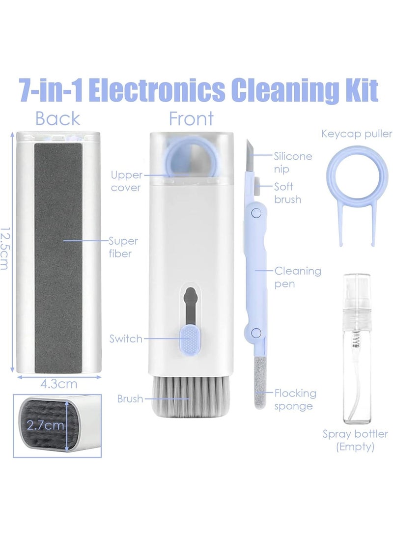 NAKXUS Laptop Cleaner Keyboard Cleaner Kit with Brush, 7 in 1 Electronic Cleaner Kit for Airpod Pro Earbuds Phone Computer, Multi-Function Cleaning Kit for Keyboard Laptop Airpods MacBook Earbuds PC - Blue - Image 3