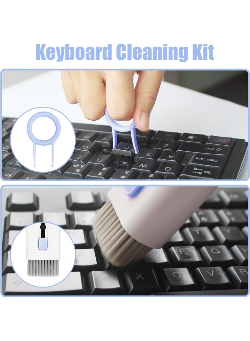 NAKXUS Laptop Cleaner Keyboard Cleaner Kit with Brush, 7 in 1 Electronic Cleaner Kit for Airpod Pro Earbuds Phone Computer, Multi-Function Cleaning Kit for Keyboard Laptop Airpods MacBook Earbuds PC - Blue - Image 4