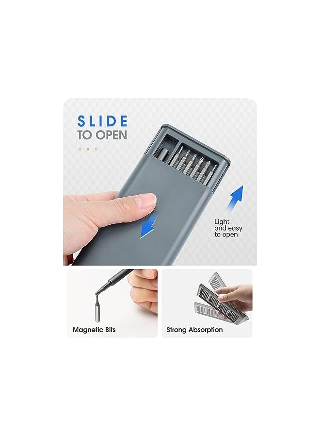 PROMASS مجموعة مفكات البراغي الدقيقة من برومس، 24 في 1 مفك صغير، مجموعة رؤوس مفكات مغناطيسية، مجموعة، مجموعة أدوات مفك يدوي من فولاذ S2، مجموعة أدوات إصلاح - Image 4