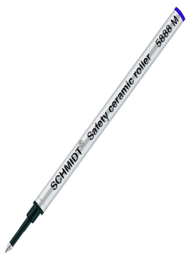 Lanier Pens Schmidt 5888 Safety Ceramic Rollerball Metal Refill - Black, Blue Ink (Medium Tip 0.7mm) - Pack of 2 - Image 5