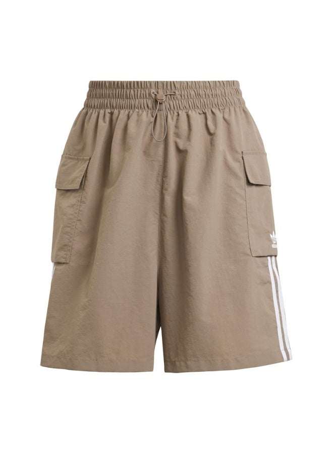 adidas شورت كارغو 3S براون أوريجينالز نسائي - Image 1