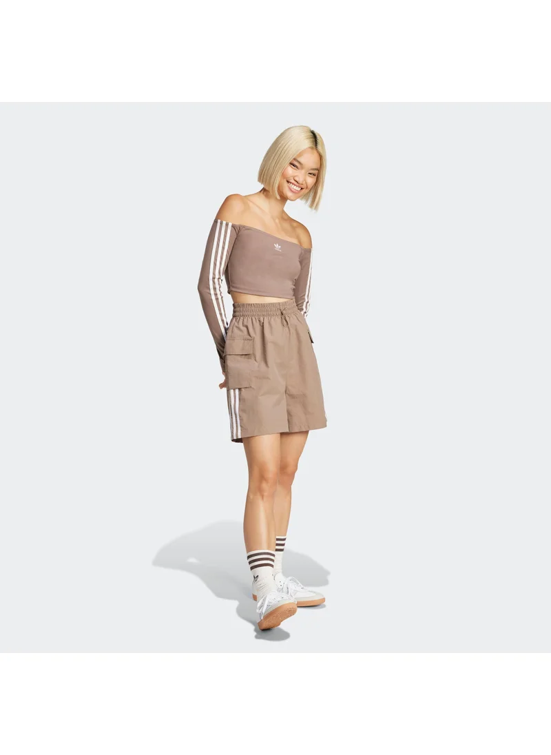 Adidas Originals Brown 3S CARGO SHORTS Brown Originals Women SHORTS for Women | Best Price UAE